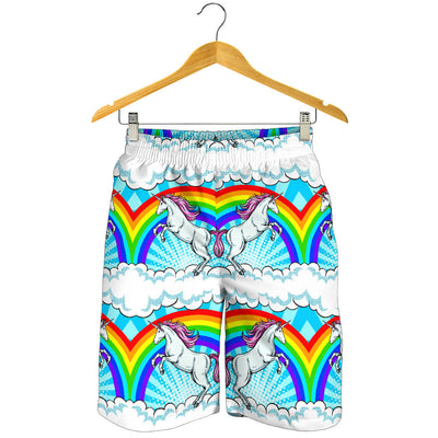 Unicorn Rainbow Mens Shorts