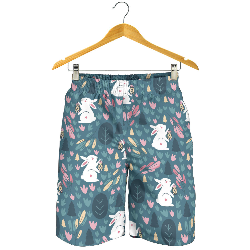Rabbit Pattern Print Design RB013 Mens Shorts
