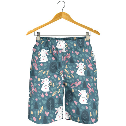 Rabbit Pattern Print Design RB013 Mens Shorts