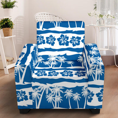 Hawaiian Themed Pattern Print Design H021 Armchair Slipcover