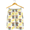 Tiki Smile Symbol Print Pattern Mens Shorts