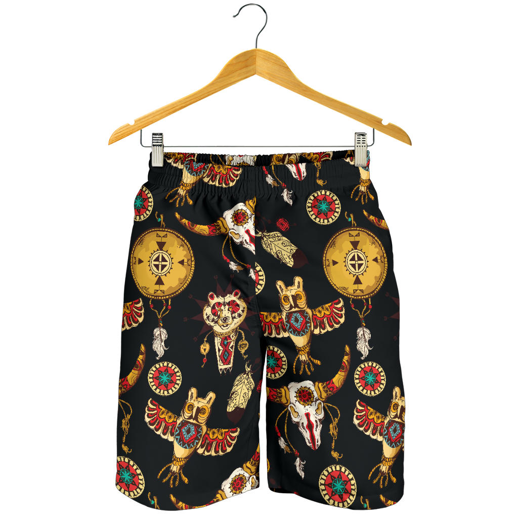 Native American Symbol Pattern Mens Shorts