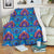 lotus Boho Pattern Print Design LO010 Fleece Blanket