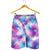 Tie Dye Blue Pink Mens Shorts