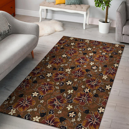 Hawaiian Themed Pattern Print Design H01 Area Rugs