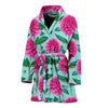 Dahl ia Pattern Print Design DH08Women Bathrobe