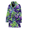 Tropical Flower Pattern Print Design TF019 Women Bathrobe