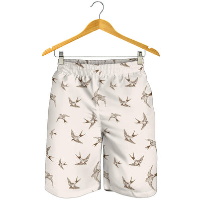 Swallow Bird Pattern Print Design 01 Mens Shorts