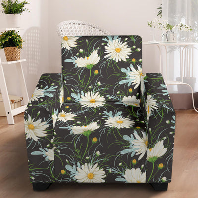 Daisy Pattern Print Design DS08 Armchair Slipcover