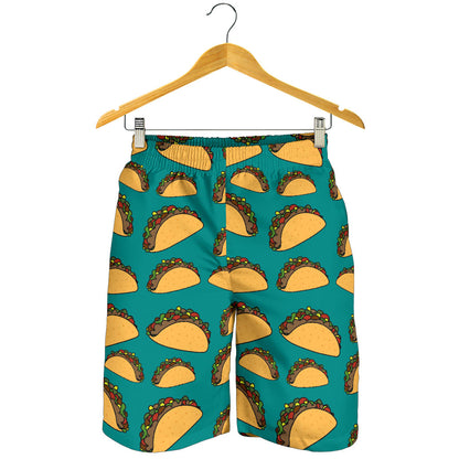 Taco Pattern Print Design TC07 Mens Shorts