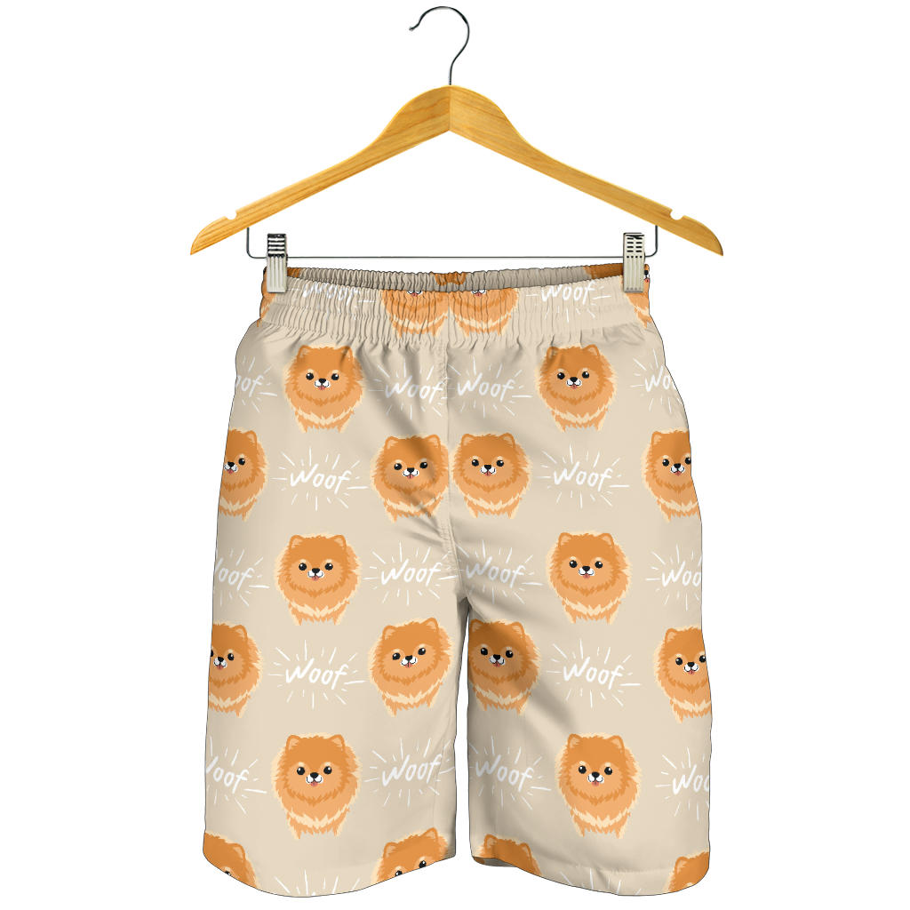 Pomeranians Pattern Print Design A04 Mens Shorts
