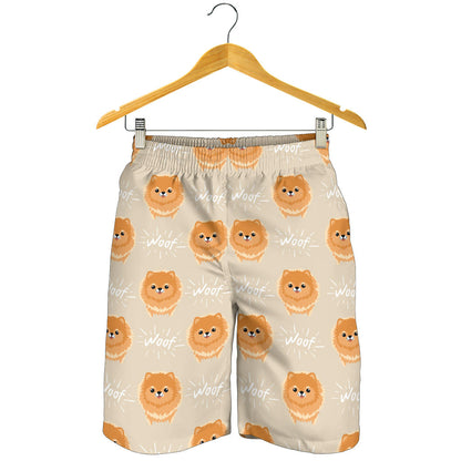 Pomeranians Pattern Print Design A04 Mens Shorts