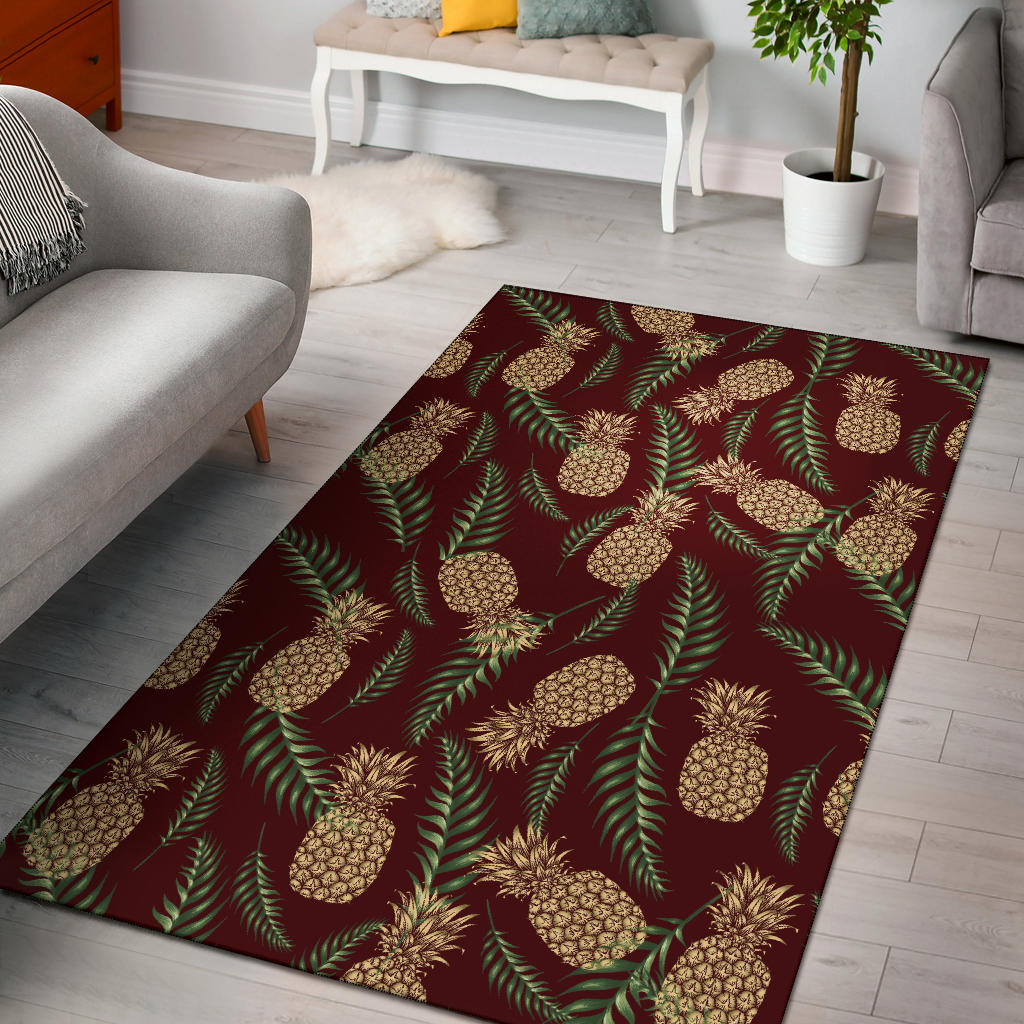 Pineapple Pattern Print Design PP013 Area Rugs
