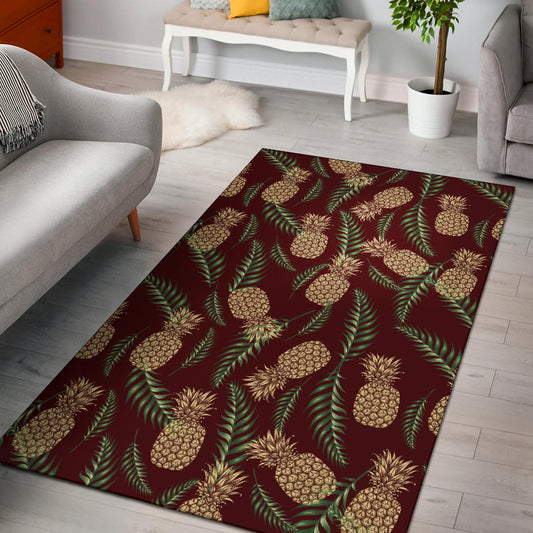 Pineapple Pattern Print Design PP013 Area Rugs