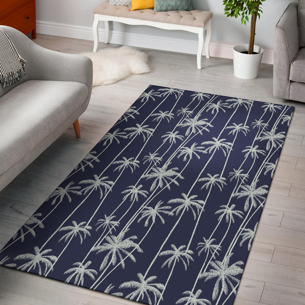 Palm Tree Pattern Print Design PT06 Area Rugs