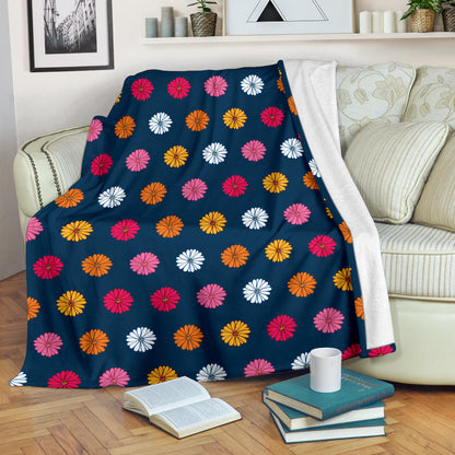Gerberas Pattern Print Design GB06 Fleece Blanket