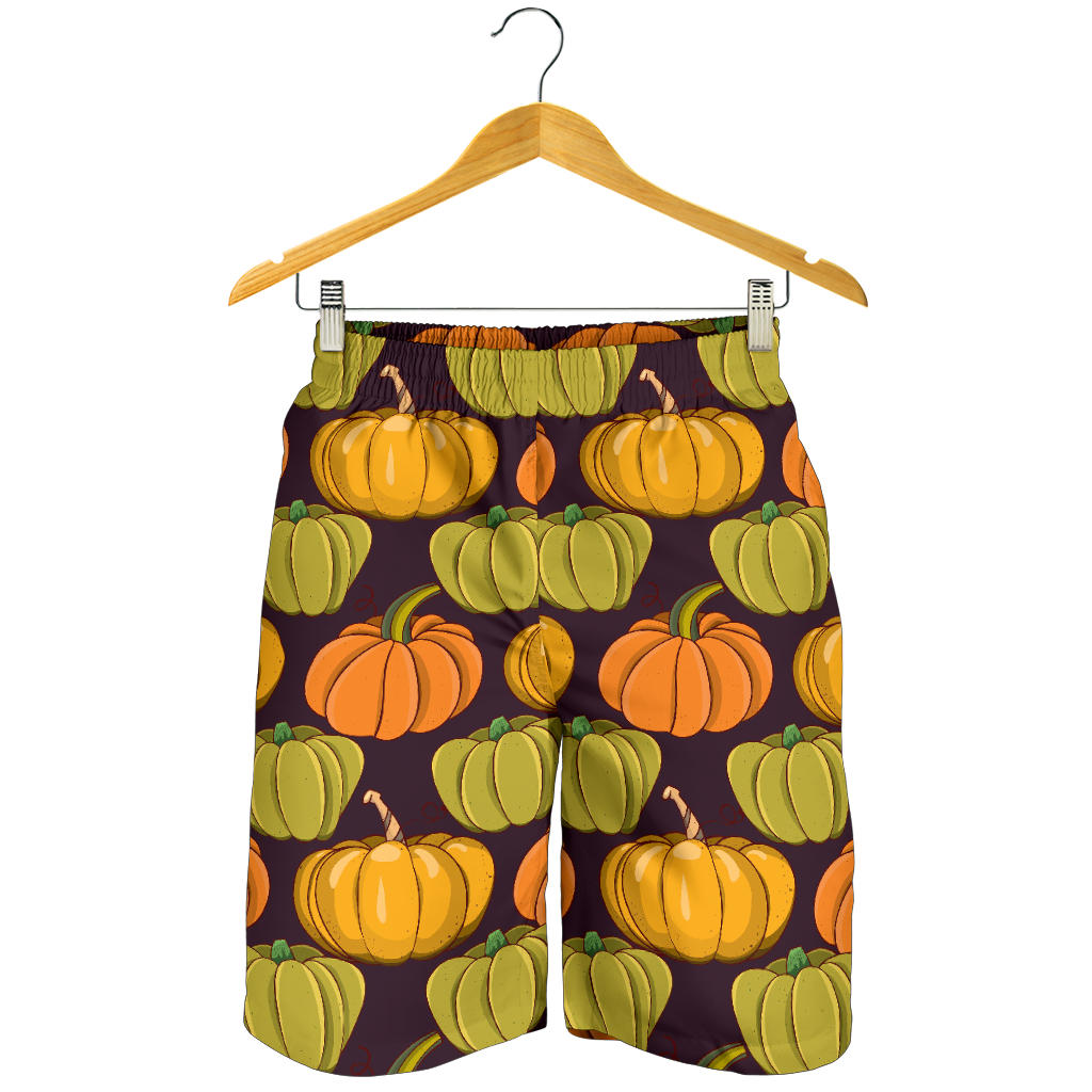 Pumpkin Pattern Print Design A01 Mens Shorts