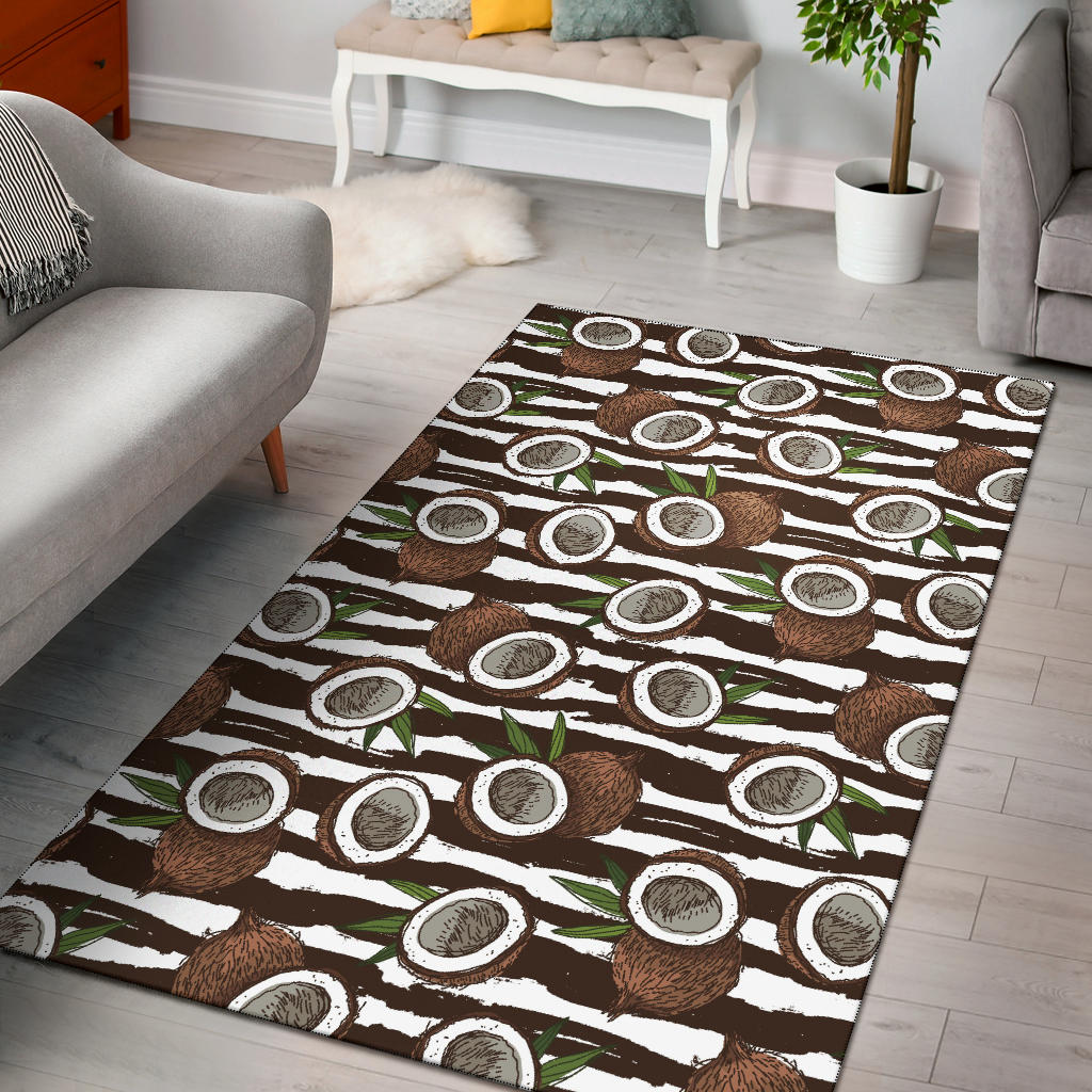 Coconut Pattern Print Design CN04 Area Rugs