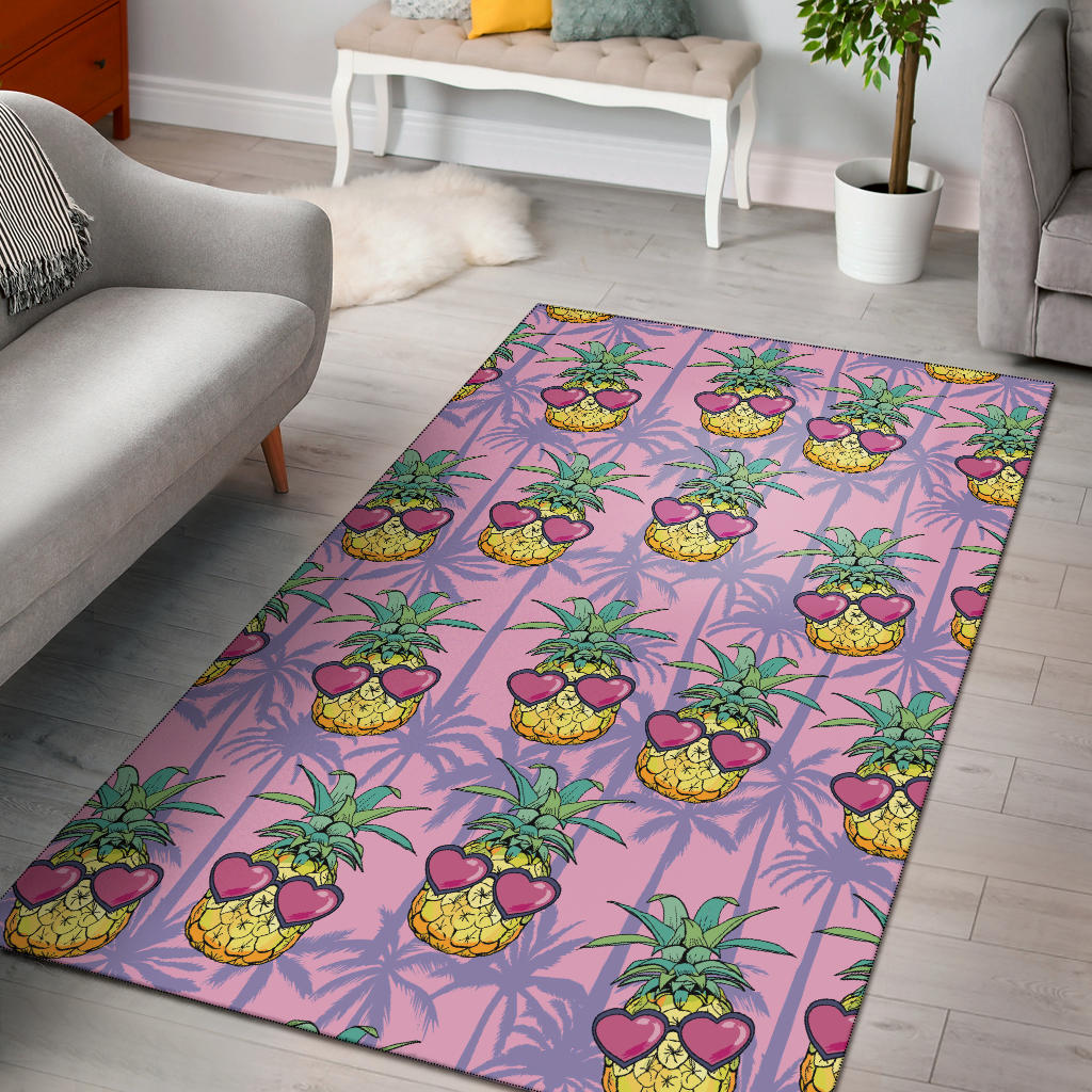 Pineapple Pattern Print Design PP06 Area Rugs