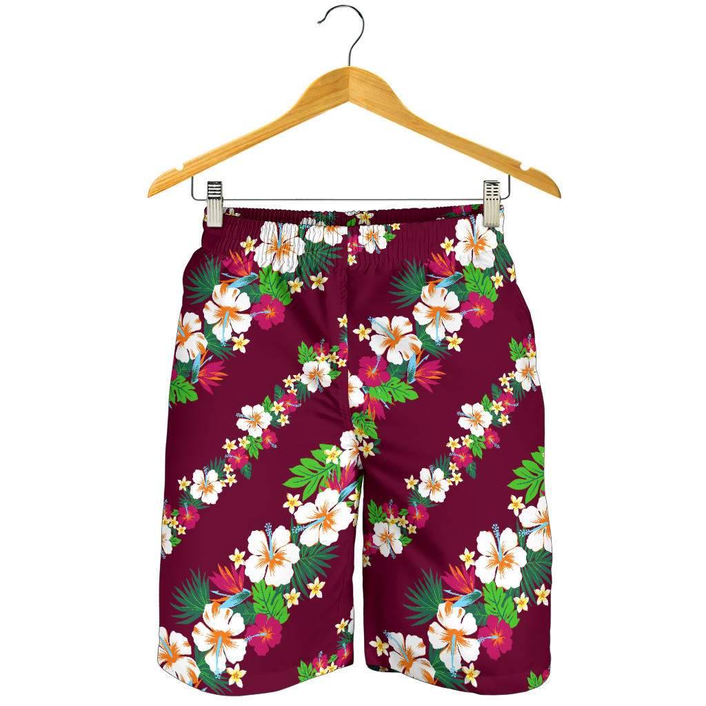 Hawaiian Themed Pattern Print Design H06 Mens Shorts