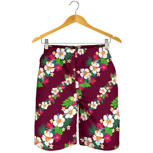 Hawaiian Themed Pattern Print Design H06 Mens Shorts