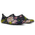 lotus Embroidered Pattern Print Design LO06 Aqua Water Shoes