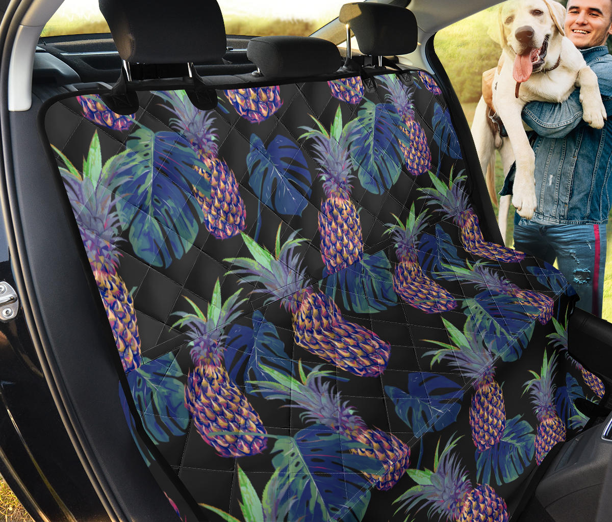 Pineapple Pattern Print Design PP04 Rear Dog  Seat Cover