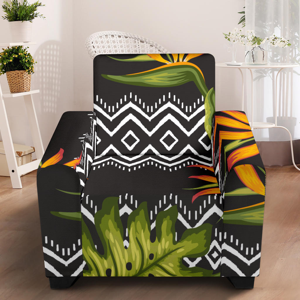 Bird Of Paradise Pattern Print Design BOP07 Armchair Slipcover