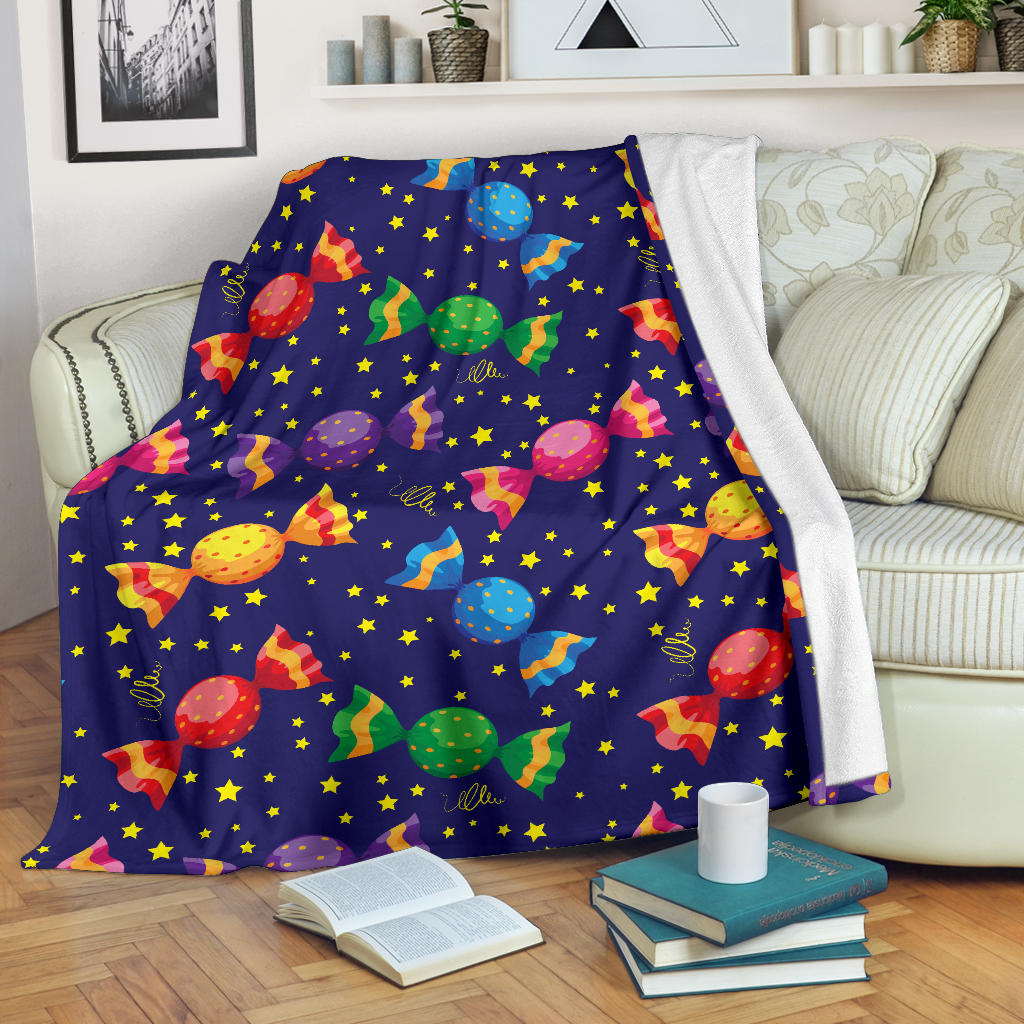 Candy Pattern Print Design CA06 Fleece Blanket