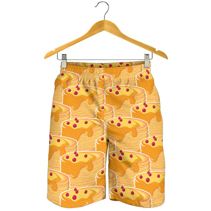 Pancake Pattern Print Design A04 Mens Shorts