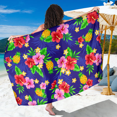Hawaiian Themed Pattern Print Design H05 Sarong Pareo Wrap