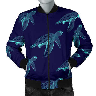 Sea Turtle Pattern Print Design T04 Men Bomber Jacket