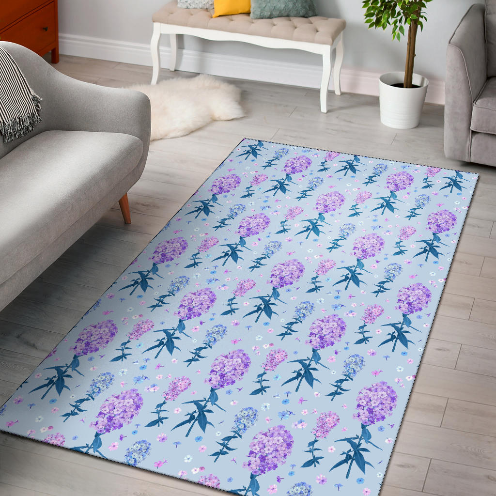 Lilac Pattern Print Design LI05 Area Rugs