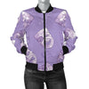 Acting Mask Pattern Print Design 05 Women's Bomber Jacket