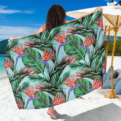 Bird Of Paradise Pattern Print Design BOP01 Sarong Pareo Wrap