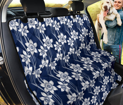 Daffodils Pattern Print Design DF09 Rear Dog  Seat Cover
