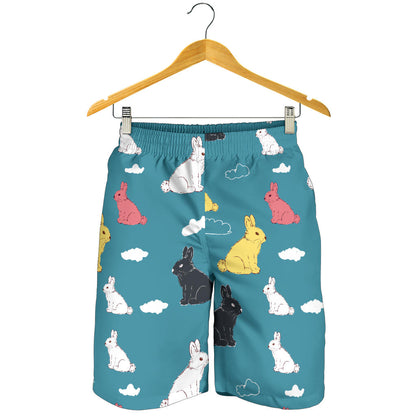 Rabbit Pattern Print Design RB014 Mens Shorts