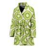 Kiwi Pattern Print Design KW02 Women Bathrobe