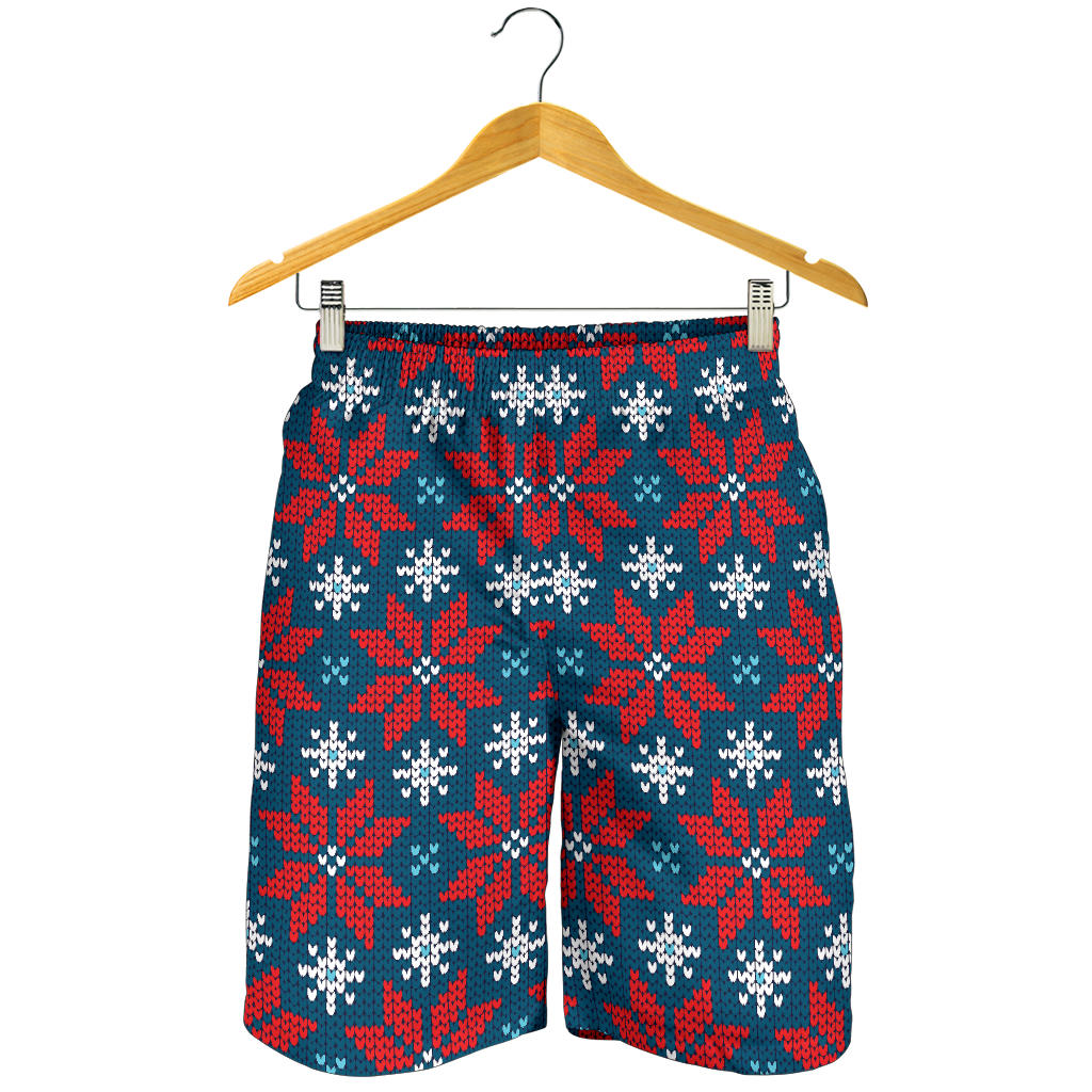Poinsettia Pattern Print Design A02 Mens Shorts