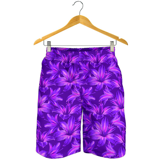 Amaryllis Pattern Print Design AL03 Mens Shorts