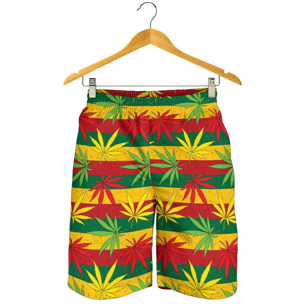 Rasta Pattern Print Design A03 Mens Shorts