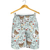 Nurse Bear Pattern Print Design A01 Mens Shorts