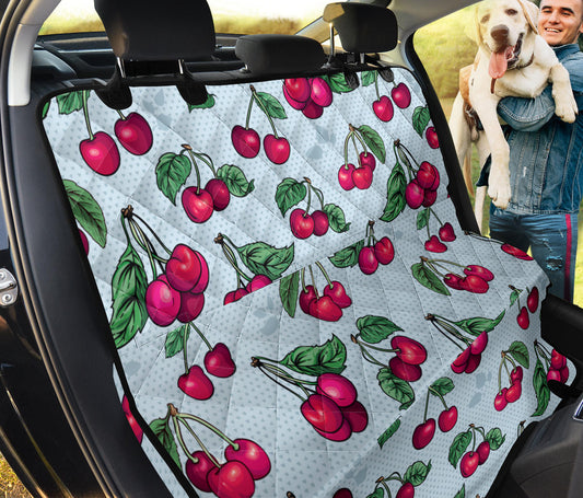Cherry Pattern Print Design CH01 Rear Dog  Seat Cover
