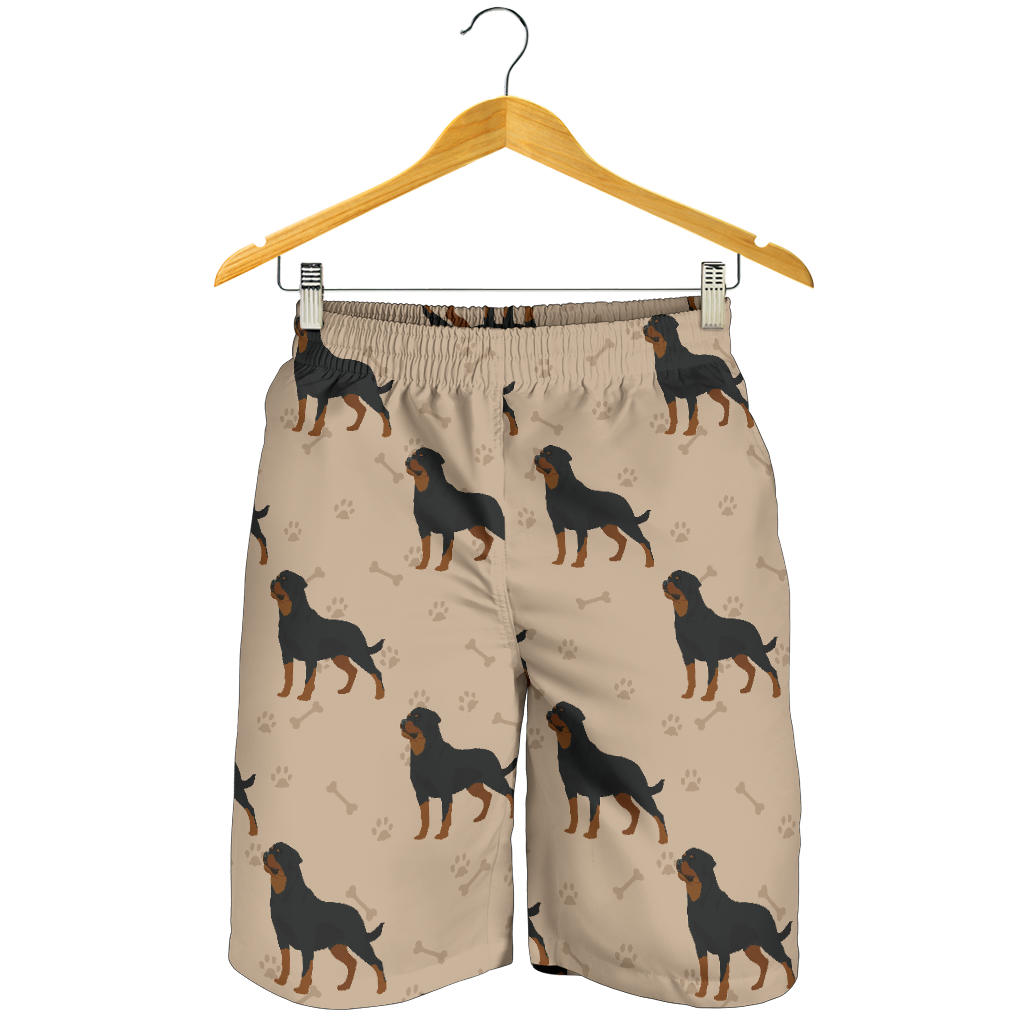 Rottweiler Pattern Print Design A01 Mens Shorts