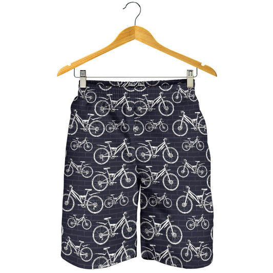 Mountain bike Pattern Print Design 02 Mens Shorts