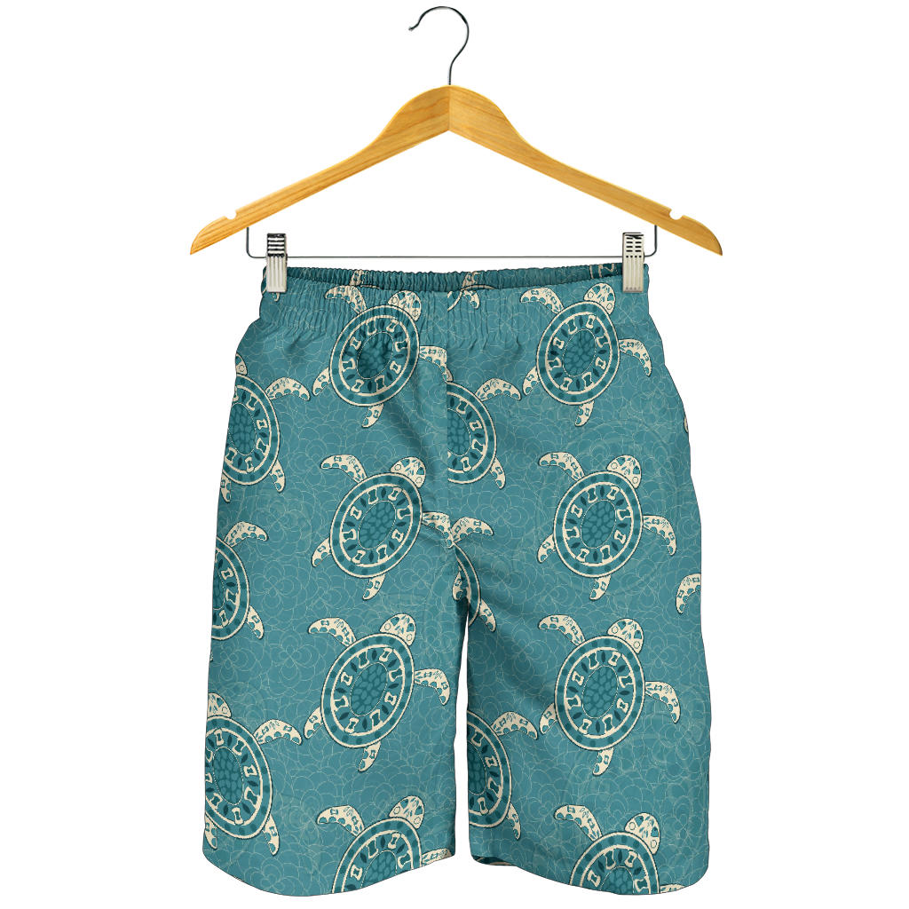 Sea Turtle Pattern Print Design T02 Mens Shorts