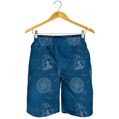 Nautical Pattern Print Design A04 Mens Shorts