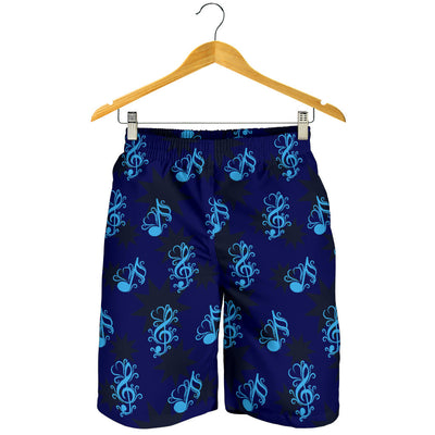 Music note Pattern Print Design A04 Mens Shorts