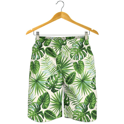 Palm Leaf Pattern Print Design A01 Mens Shorts