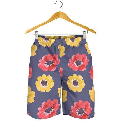 Anemone Pattern Print Design AM010 Mens Shorts